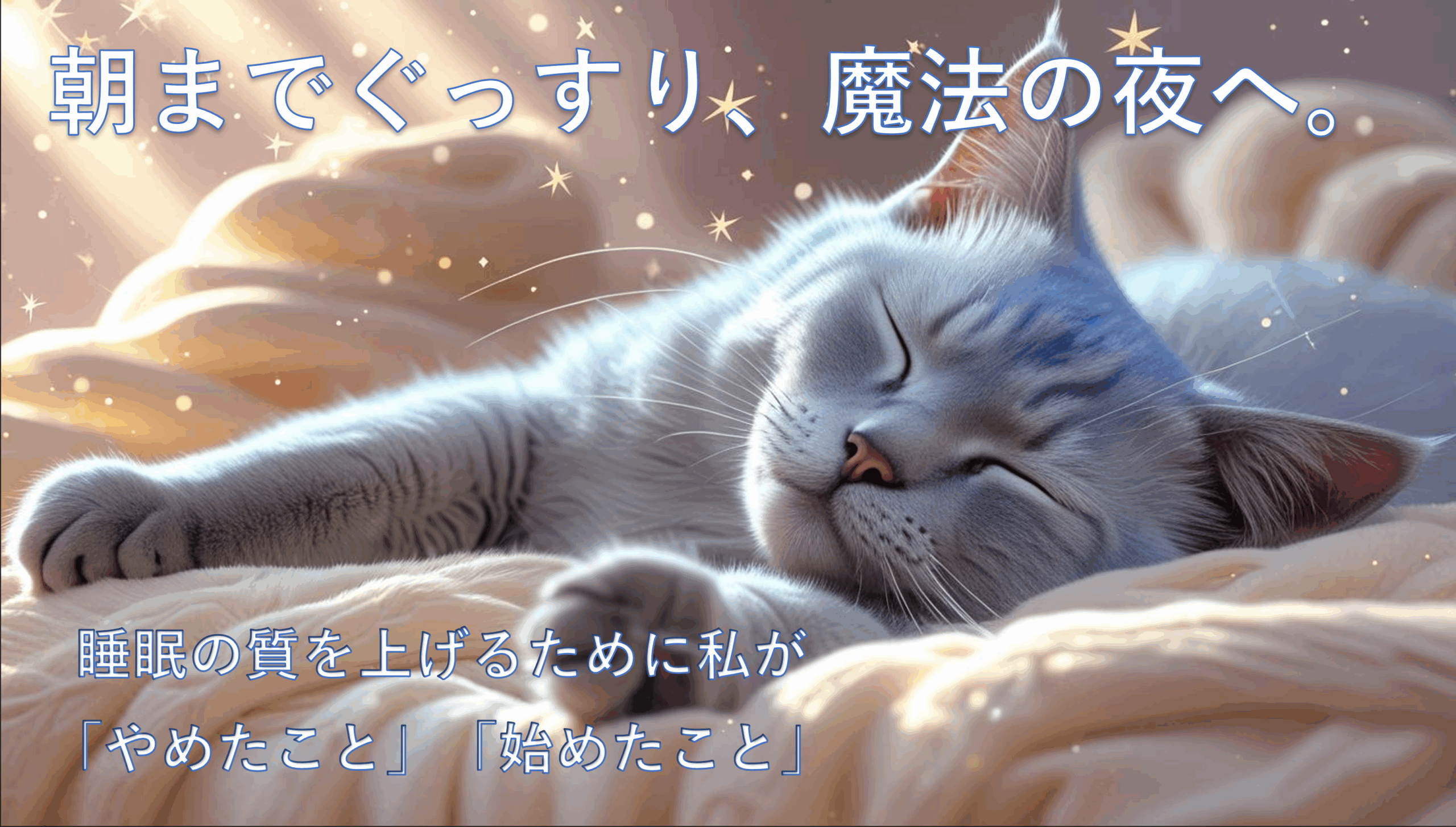【夜中に目が覚める…】睡眠の質を上げるために私がやめた3つのNG習慣と、始めてよかったこと