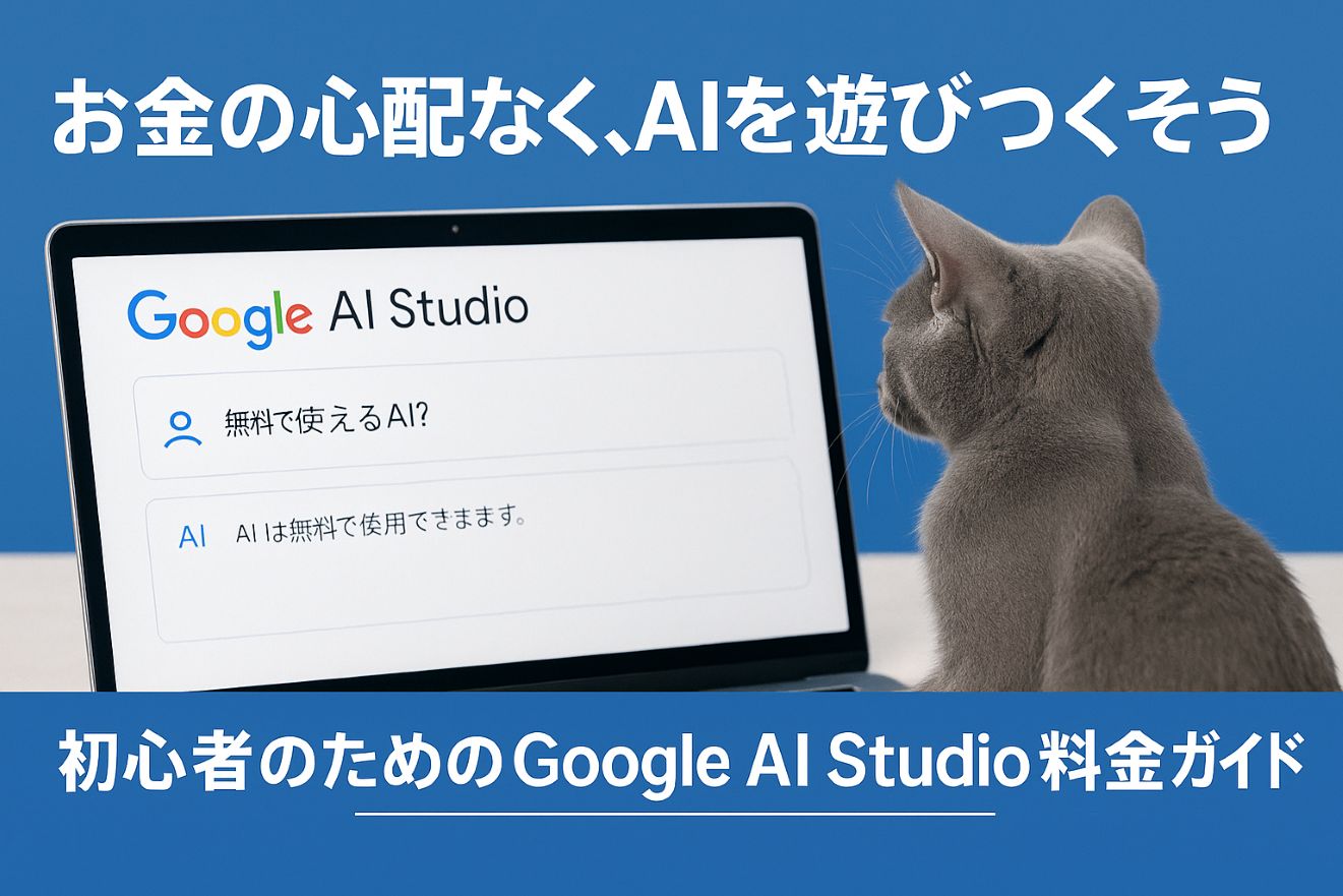 【安心】Google AI Studioの料金は?無料でどこまで使えるか徹底調査