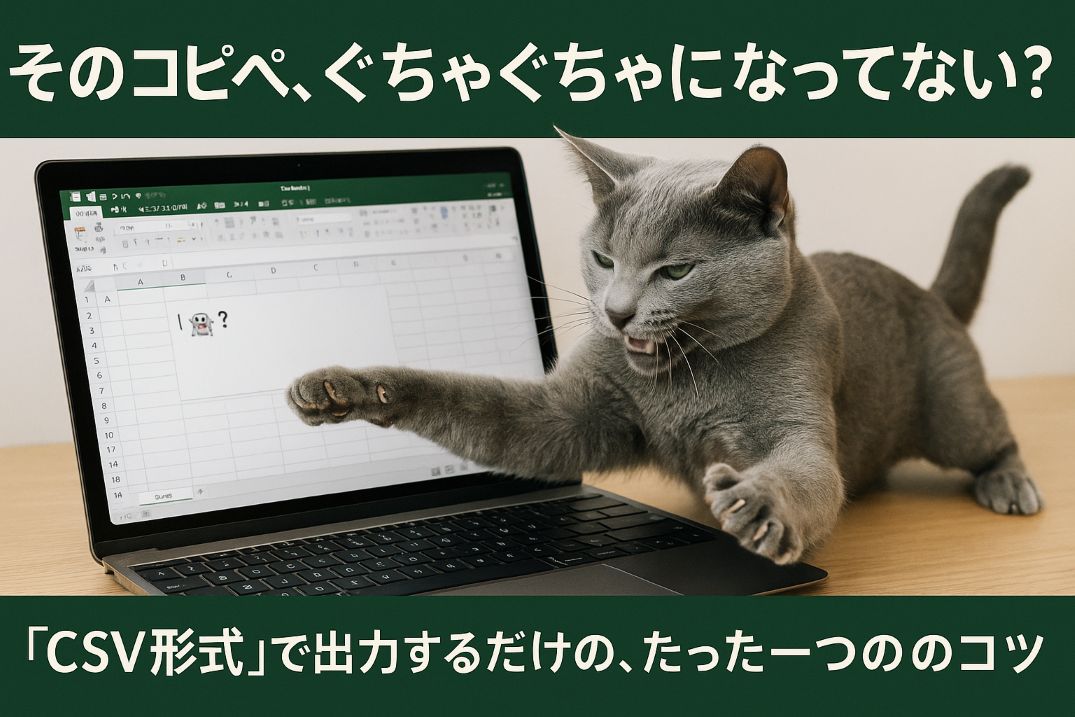 【コピペでOK】AIが作ったテキストを表としてExcelに貼り付ける確実な方法