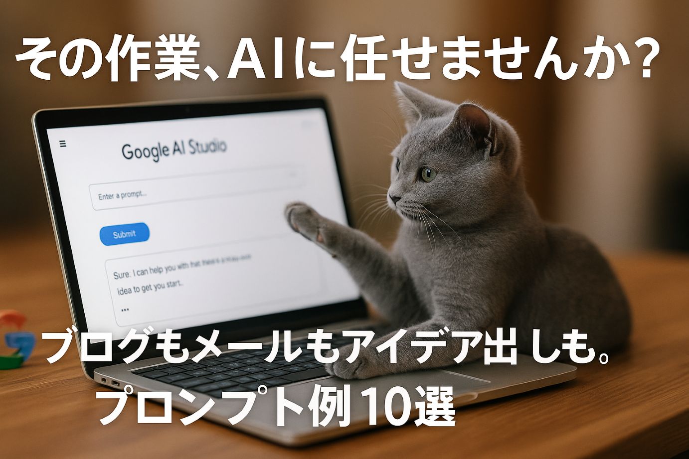 【コピペでOK】Google AI Studioのプロンプト例10選!ブログ記事もメールも自動作成