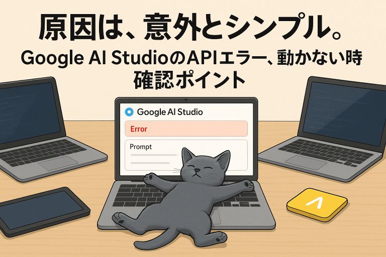 【解決】Google AI StudioのAPIエラー!動かない原因と対処法を初心者向けに解説